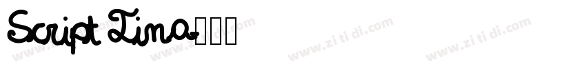 Script Tina字体转换